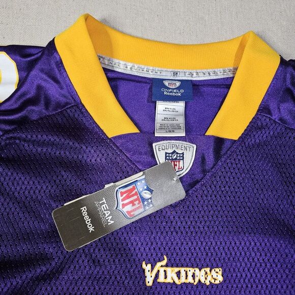 Reebok On Field Minnesota Vikings Adrian Peterson #28 Jersey Size L NWT *FLAWED* - Picture 7 of 9